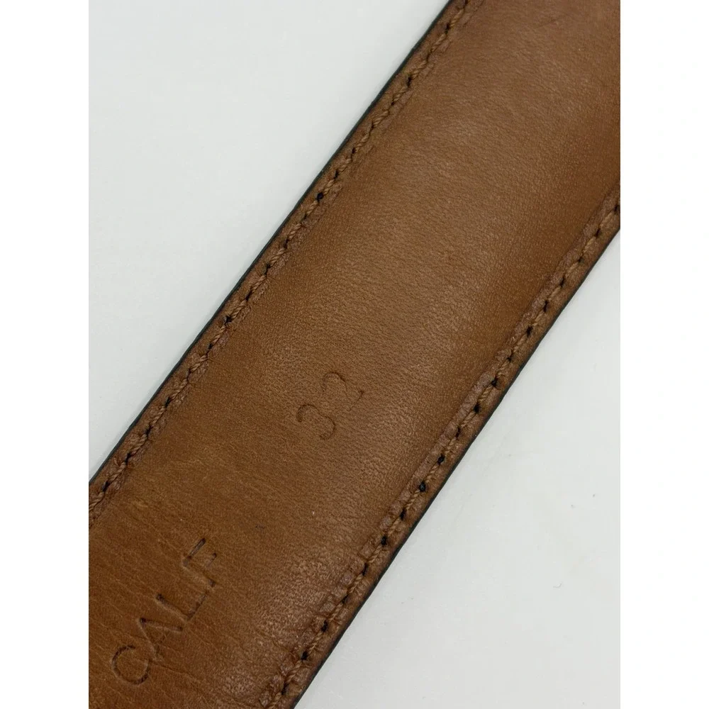 canterbury‎ aniline leather belt black Size 32  Vintage Mens